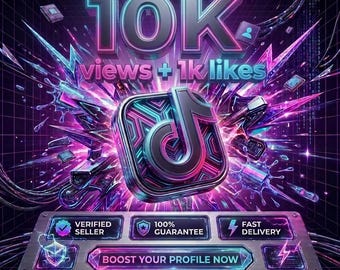 10.000 Aufrufe + 1.000 Likes auf TikTok | Leitfaden für TikTok-Wachstumsdienste | Social-Media-Promotion | TikTok-Zielgruppenwachstum | TikTok-Marketing