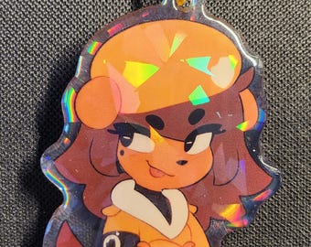 Kemo Epoxy Holographic Keychain 3"