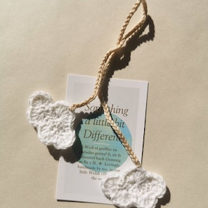 Little fluffy clouds cloud umbilical cord tie.