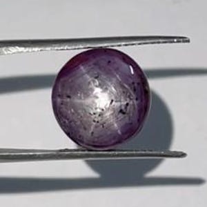 12.30 Carat Natural Star Ruby Cabochon | Round Loose Gemstone | Unheated & Untreated | July Birthstone ( 11.80X11.50X7.70 )