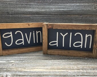 Wooden Children's Name Sign - Baby Shower - Welcome Gift - Birthday - Kids - Grandparents - Home Decor - Wood Sign