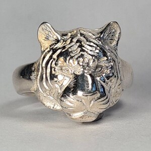 Tiger ring sterling silver handmade image 2