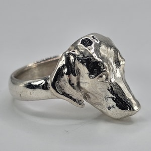 Labrador ring, dog ring, sterling silver handmade