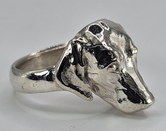 Bague labrador, bague chien, argent sterling fait main