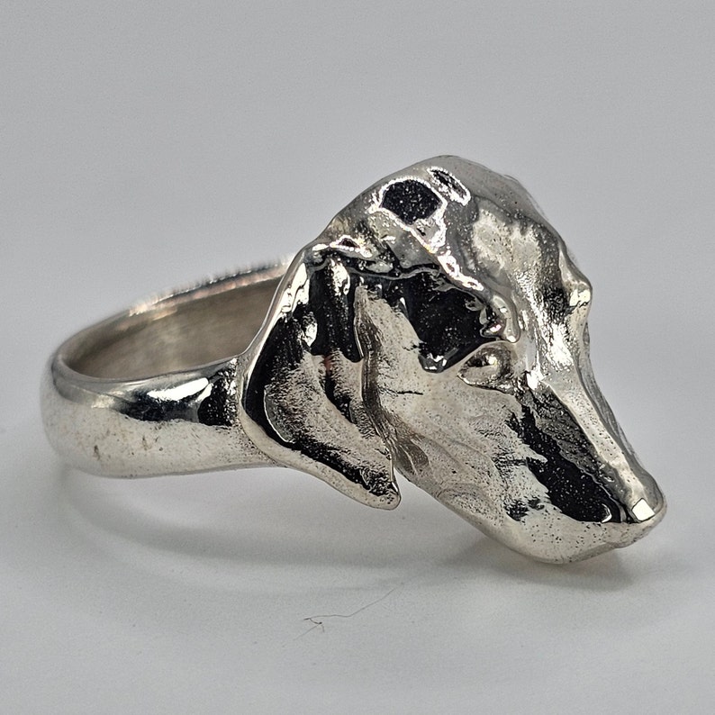 Labrador ring, dog ring, sterling silver handmade image 1