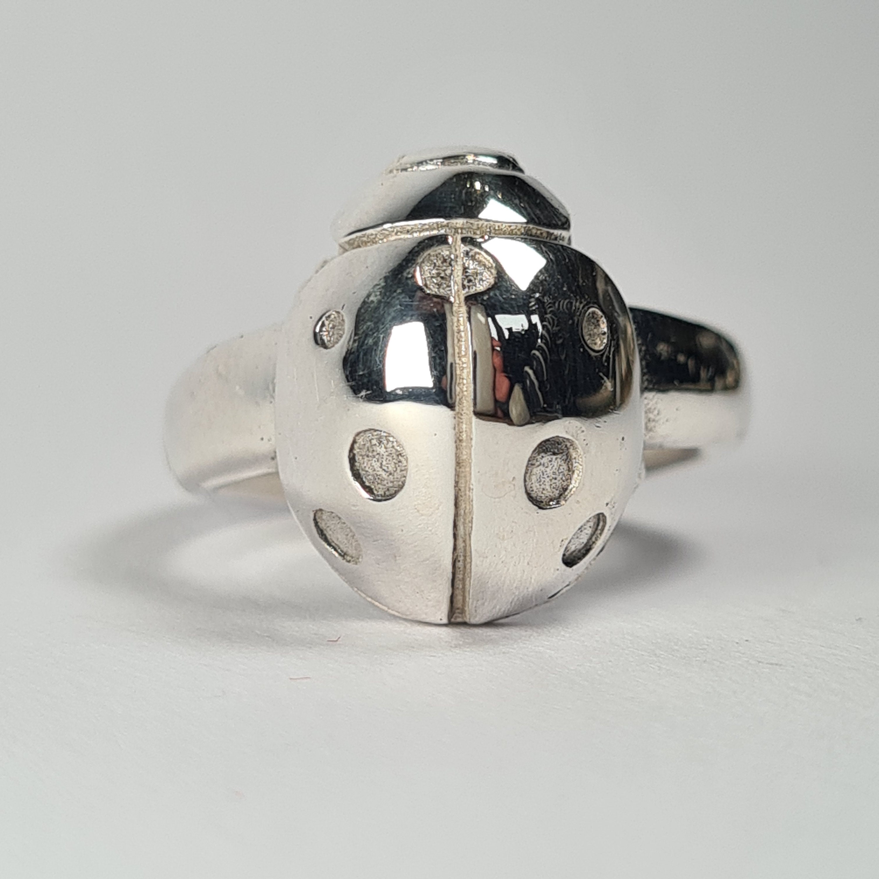 Marienkäfer Marienkäfer Ring Sterling Silber handgefertigt - Etsy Österreich