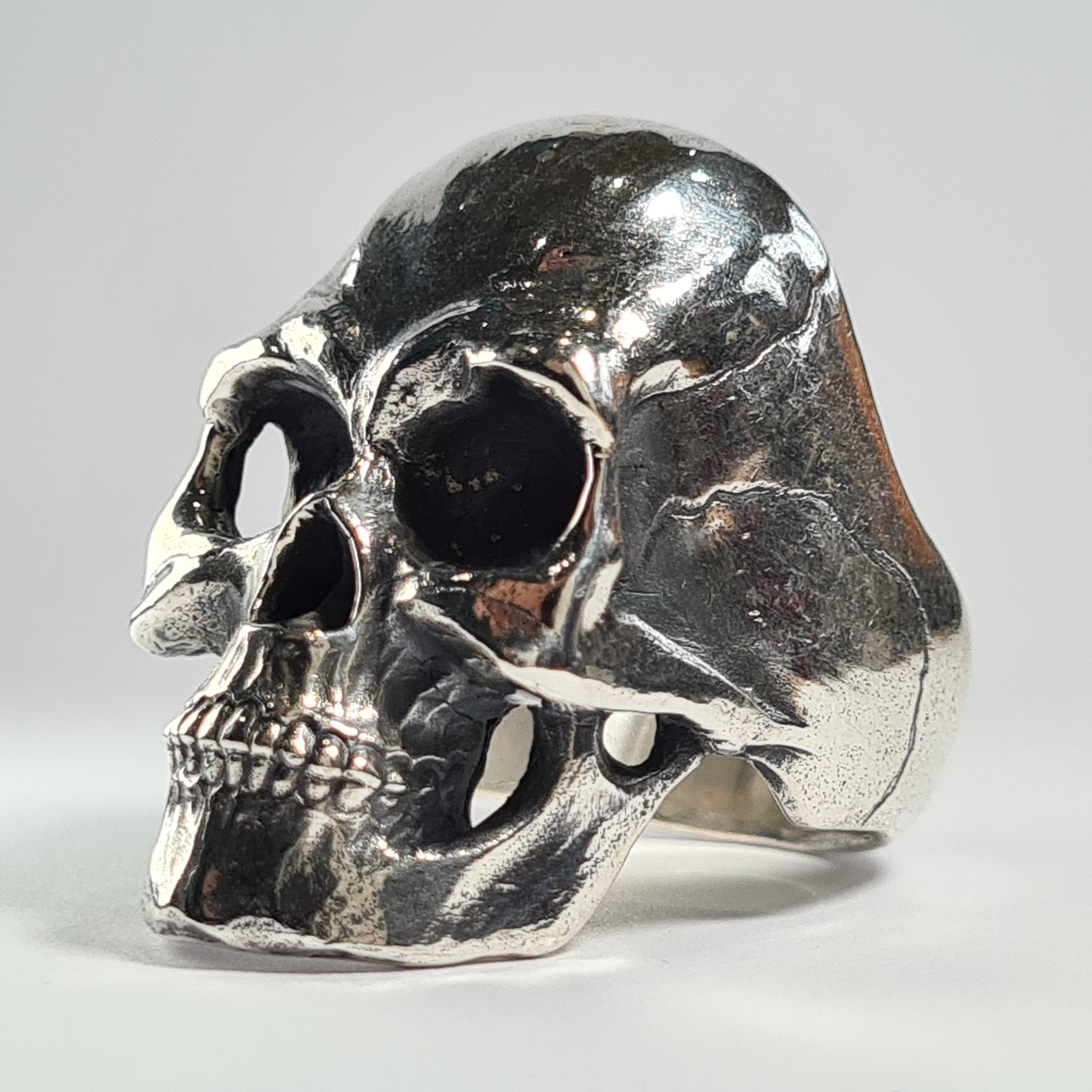 Large Skull Ring Handmade Sterling Silver Massive Skull - Etsy