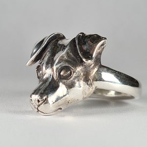 Jack Russell ring, dog ring, sterling silver handmade image 9