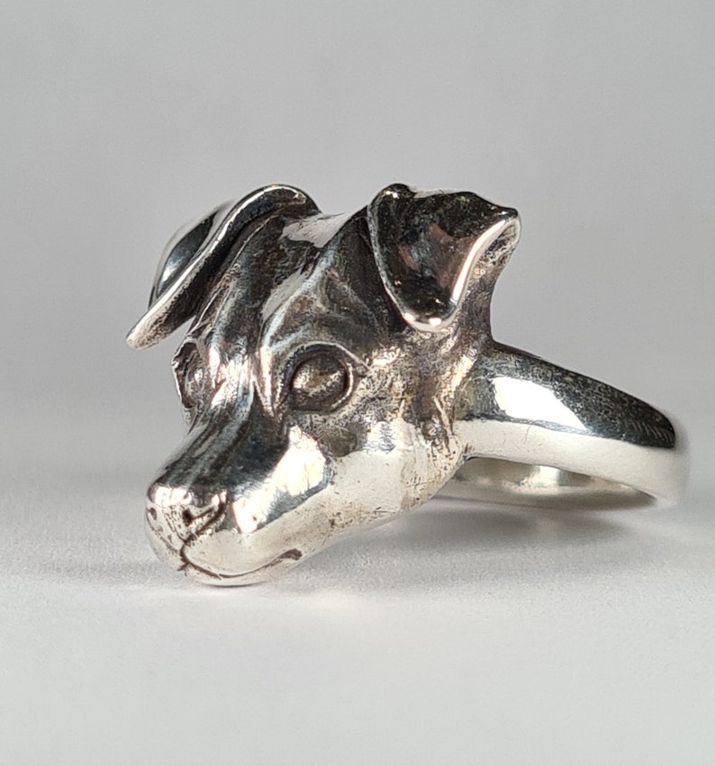 Jack Russell ring, dog ring, sterling silver handmade image 9