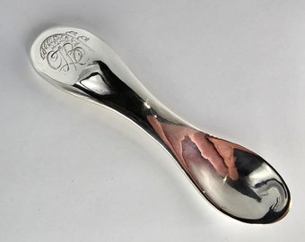 Solid Silver Baby Spoon Christening gift sterling 925 recycled silver silver cutlery