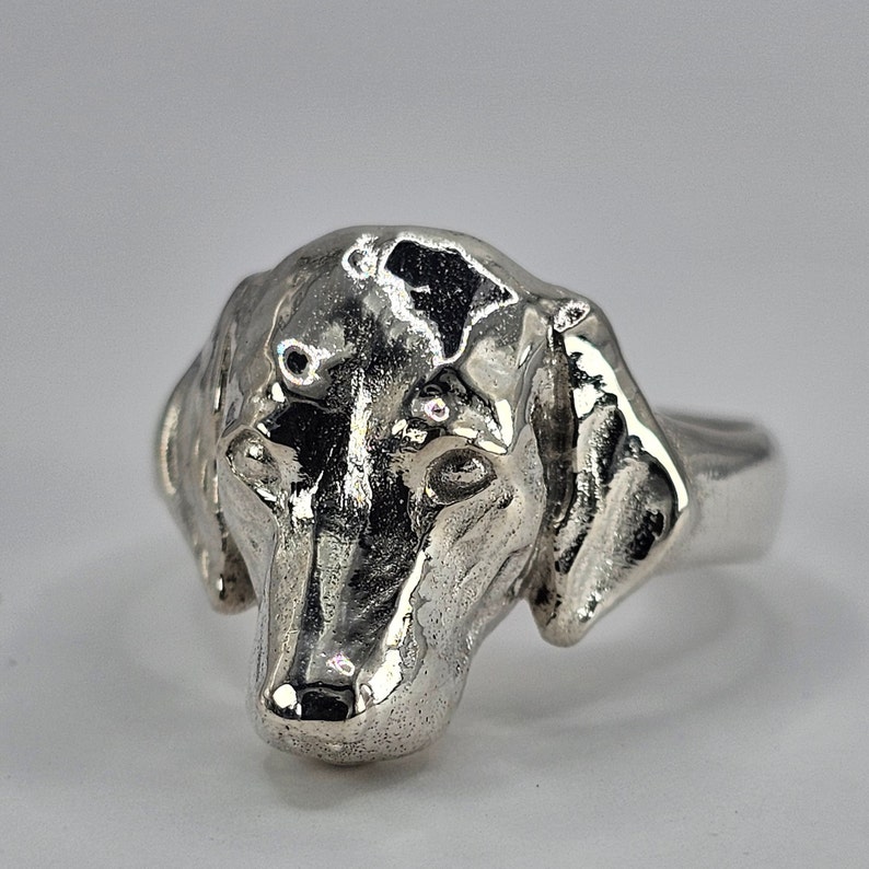 Labrador ring, dog ring, sterling silver handmade image 4