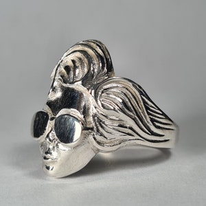 Aviatrix handgemachter Sterling Silber Ring Fliegerin Pilotin Fliegerin Aeronaut Frau Ring