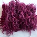Gotland Locks, Long, Dyed, Tailspinning, 1 ounce, Doll Hair, Spin, Felt, Fleece, Ripe Raspberry