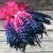 Teeswater Locks, Extra Long, Dyed, Wool, Tailspinning, 1 ounce, Doll Hair, Rehair, Spin, Felt, Fleece, Starry Night Orchid