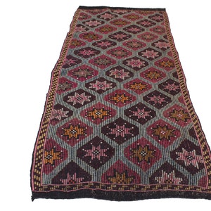 Turkish Rug,Handwoven Wool Rug,Vintage Decorative Rug,Oversize Carpet,Antique Carpet,Home Decor Rugs,Rug For Livingroom,Bathroom Rugs image 3