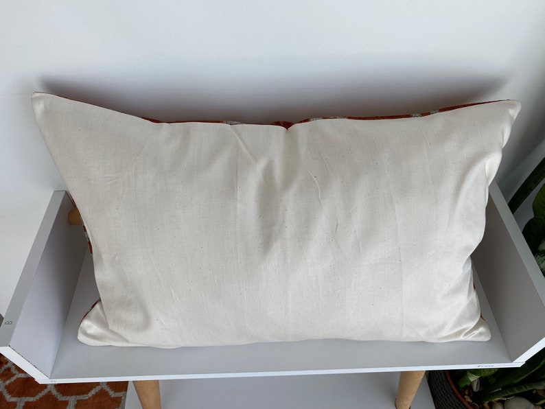 Light Brown Geometric Velvet Pillow, Copper Color Pillow, Cover Silk