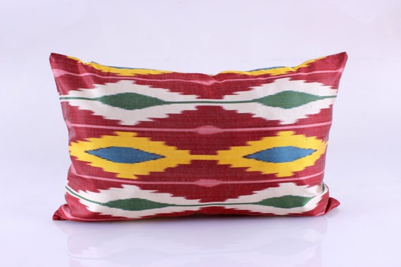 Ikat throw pillows Decorative pillows Ikat Pillow Accent pillows Designer pillows Hand Woven Ikat Pillow Cover Ikat Pillow