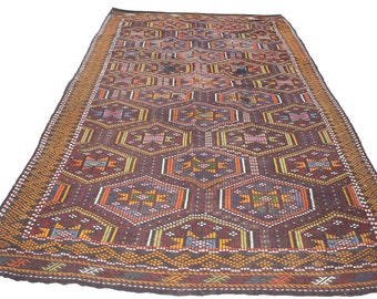 Turkish Rug,Handwoven Wool Rug,Vintage Decorative Rug,Oversize Carpet,Antique Carpet,Home Decor Rugs,Rug For Livingroom,Bathroom Rugs