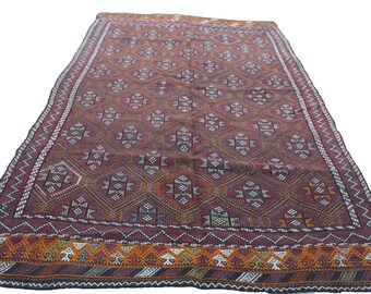 Turkish Rug,Handwoven Wool Rug,Vintage Decorative Rug,Oversize Carpet,Antique Carpet,Home Decor Rugs,Rug For Livingroom,Bathroom Rugs