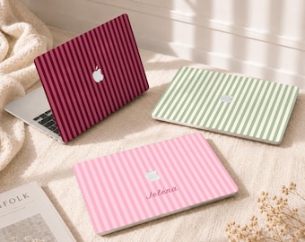 Custom Stripes MacBook Case für MacBook Air 15/13 Zoll, 2026-A3449 M5, Pro 16/15/13 Zoll, MacBook Neo A18, Ret 15/13 Zoll, 2026-Pro16 A3428/A3429
