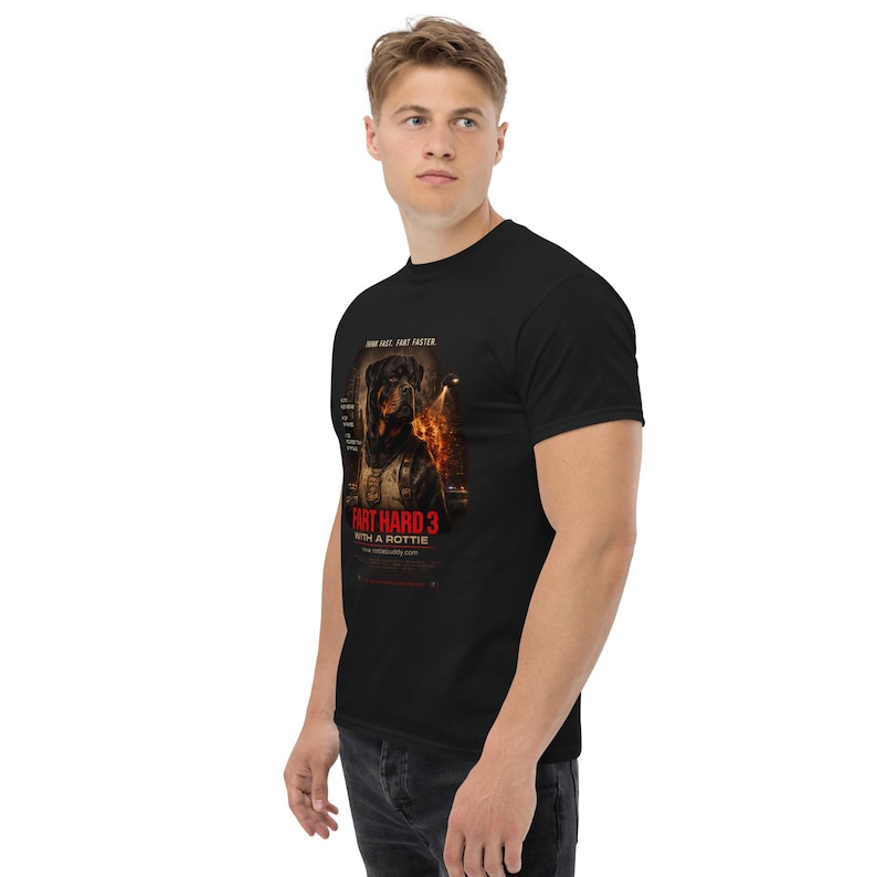 FART HARD 3 classic tee fabric and neckline detail