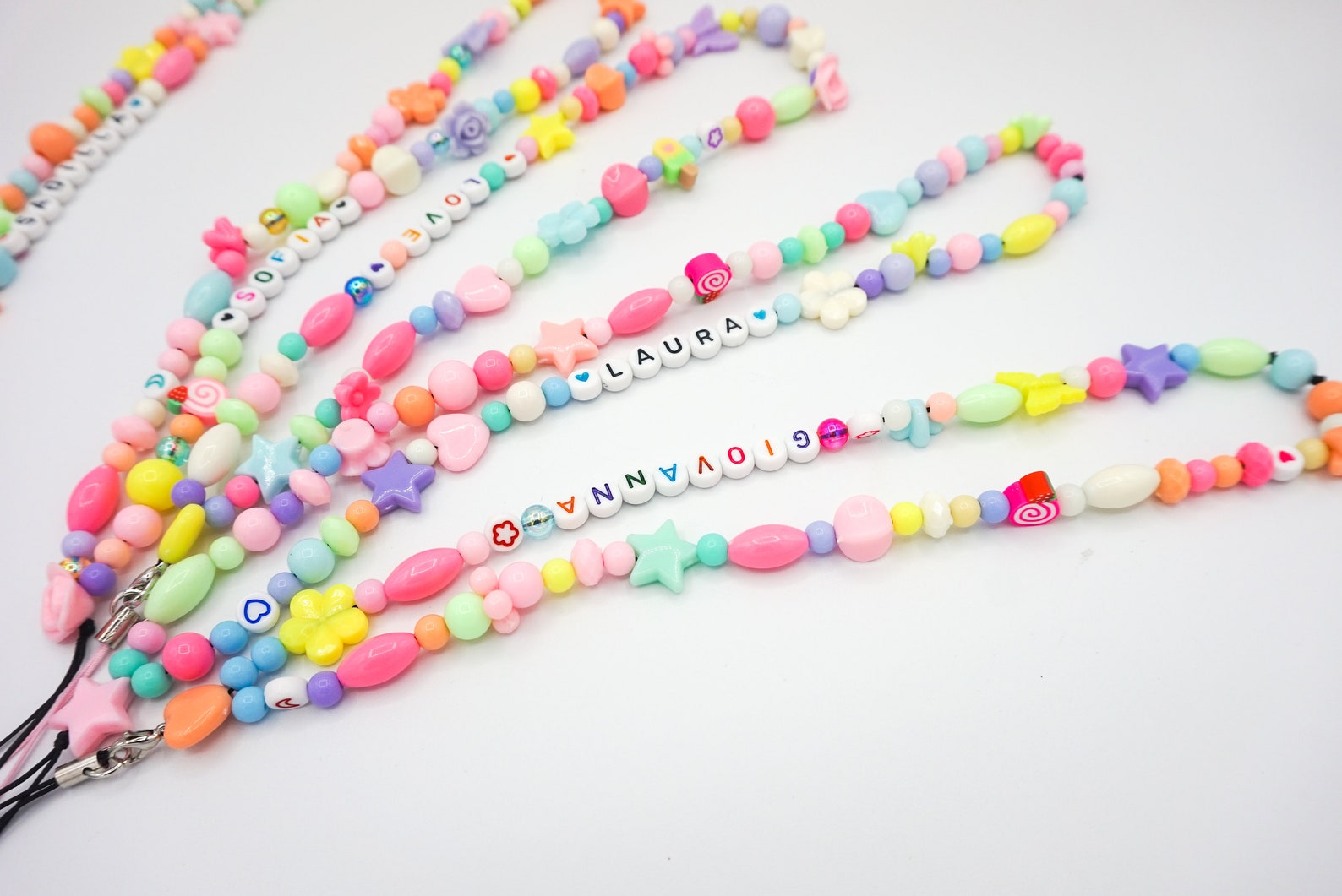 Catena Per Cellulare Donna Da Collo Qyoocom Collana Per Cellulare Con Perle Colorate, Lunghe Catena Cellulare Tracolla