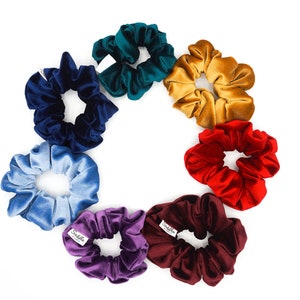 Scrunchies, Samt Scrunchies, Winter Haar Accessoire