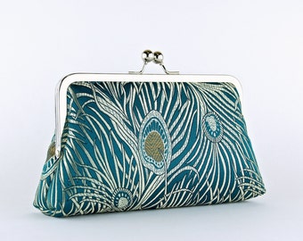 Bird Feather Clutch Crystal Rhinestone Evening Wedding Purse Bag Velvet Peacock Bird Feather Clutch Crystal Rhinestone Evening Wedding Purse Bag Velvet Peacock