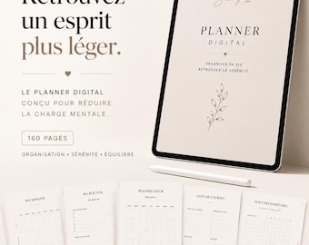 Serenya planner,  160 pages pensées pour t’accompagner dans ton organisation, ton développement personnel et diminuer la charge mentale
