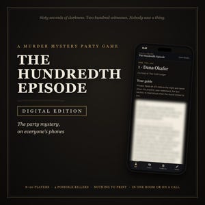 The Hundredth Episode Digital Edition: Murder Mystery Party Game on Phones for 8-20 Players, No Printing, the Host Plays Too, Office Party