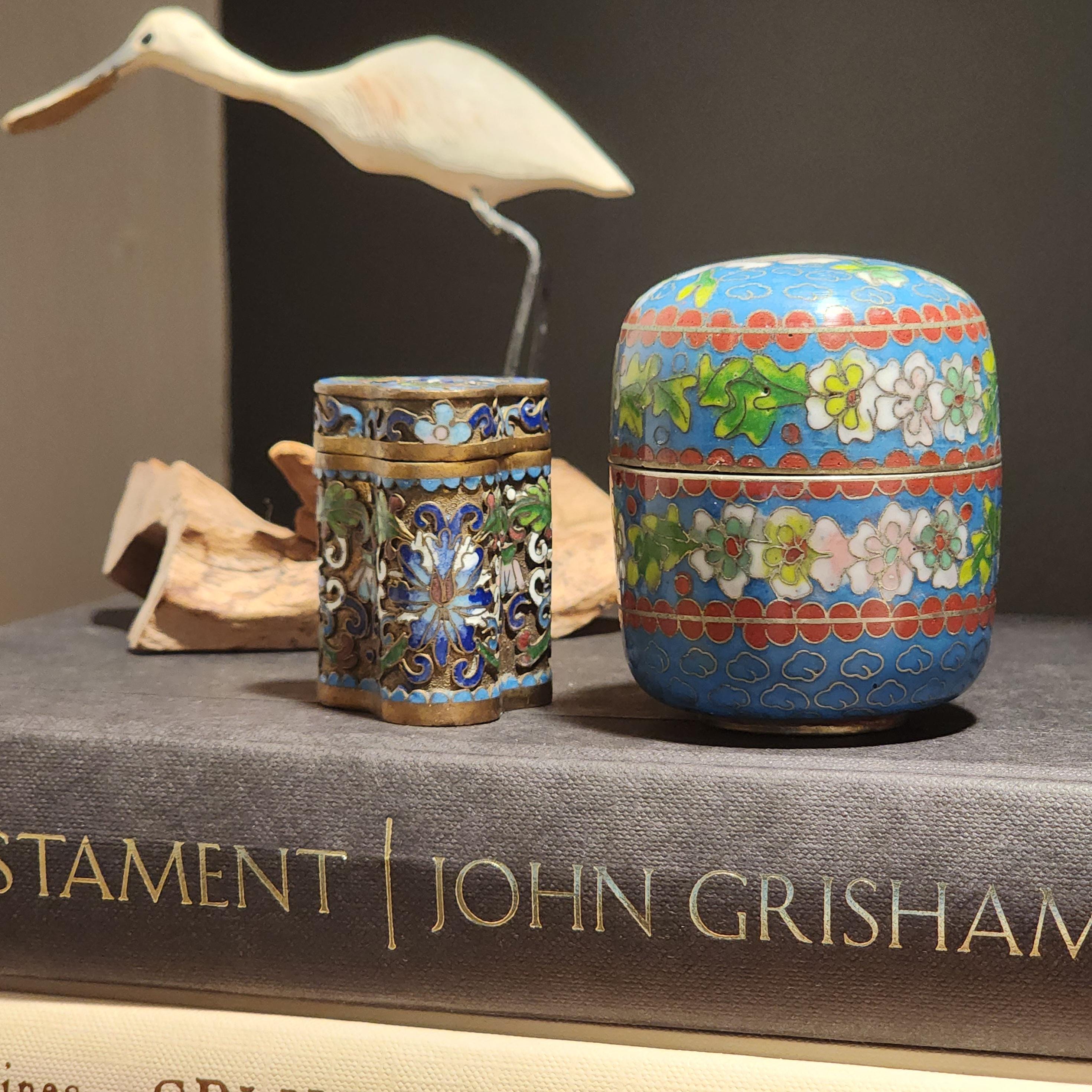 Antique Chinese Cloisonne Box - Etsy