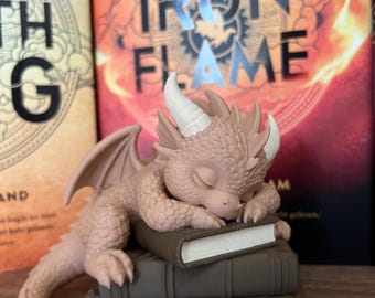 Fantazyjny smok na półkę | dekoracja książki | prezent dla miłośnika książek