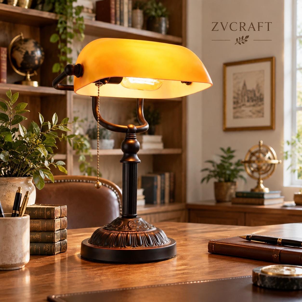 Vintage Bronze Lamp - Etsy