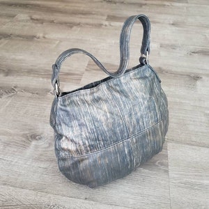 Unique hobo bag, original print embossed leather style, women shoulder handbags, classic handmade genuine leather bags, unique purse, Aida