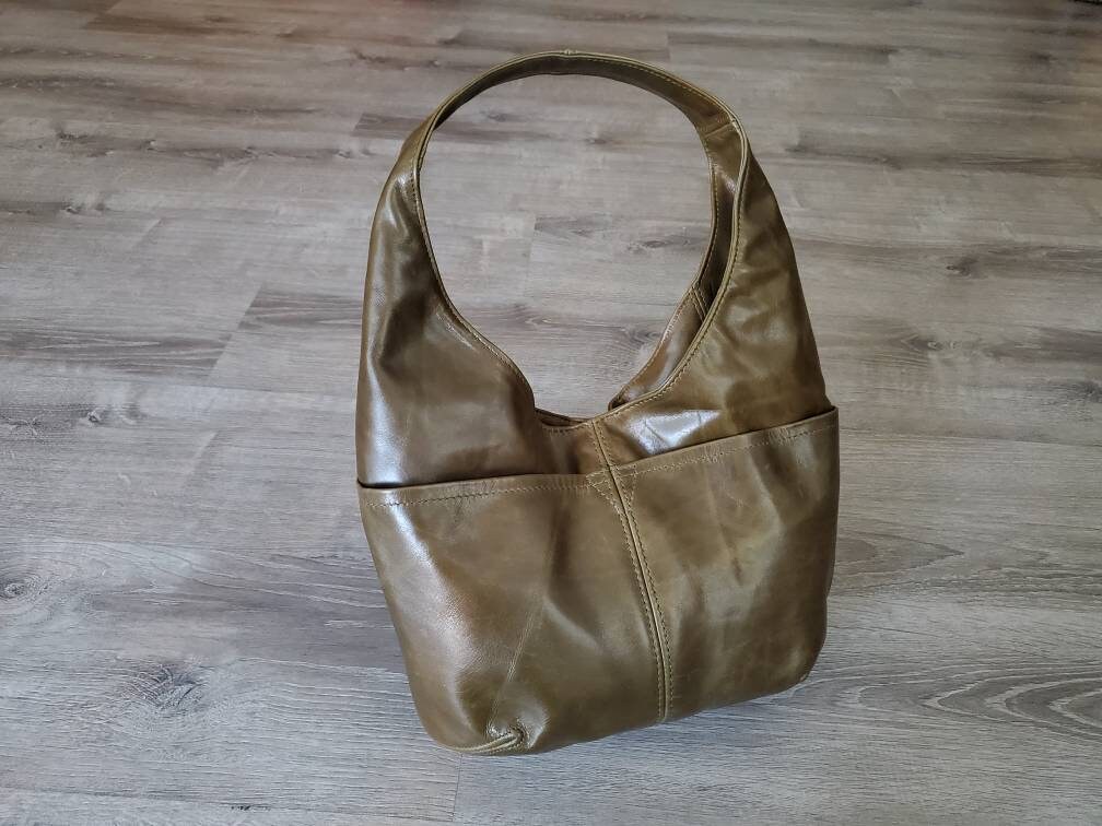 Rustic Distressed Leather Hobo Bag Fashion Classic Shoulder Etsy
