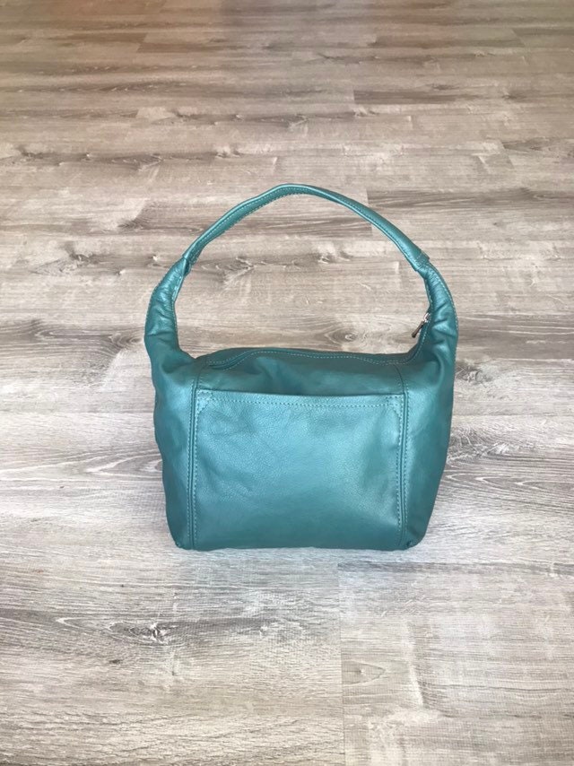 Green Leather Hobo Bag Trendy Fashion Handbag Stylish Bags | Etsy