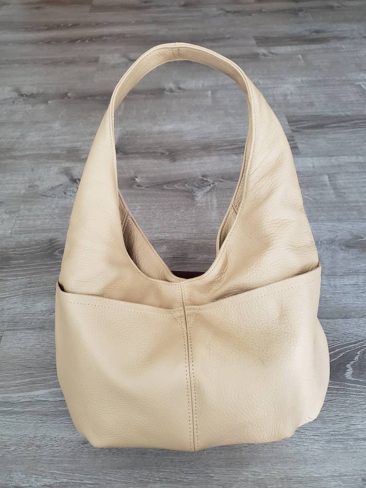 Leather Hobo Bag Everyday Casual Fashion Bags Women Handmade | Etsy