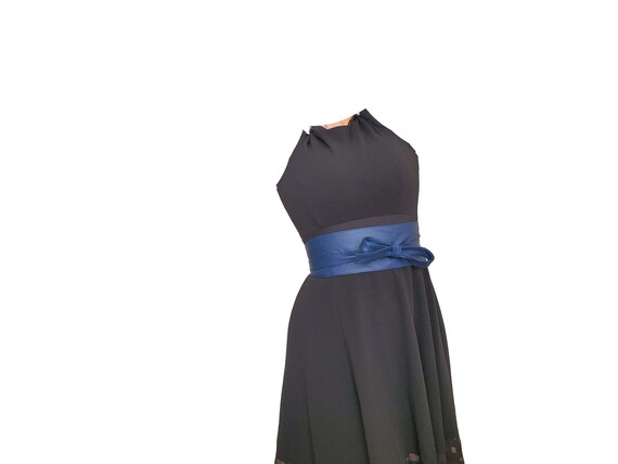 Blue Real Leather Obi Belt Corset Belt Sky Blue Sash Belt Double Wrap Blue Wide Belt Blue Cinch Belt