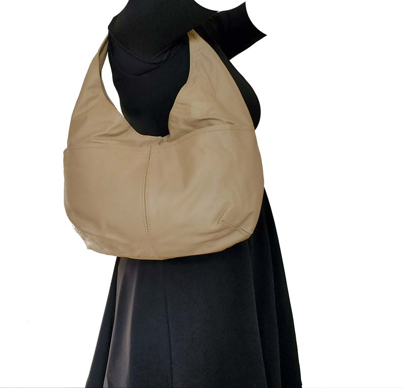 Camel Leather Hobo Bag Women Leather Handbags Handmade Etsy
