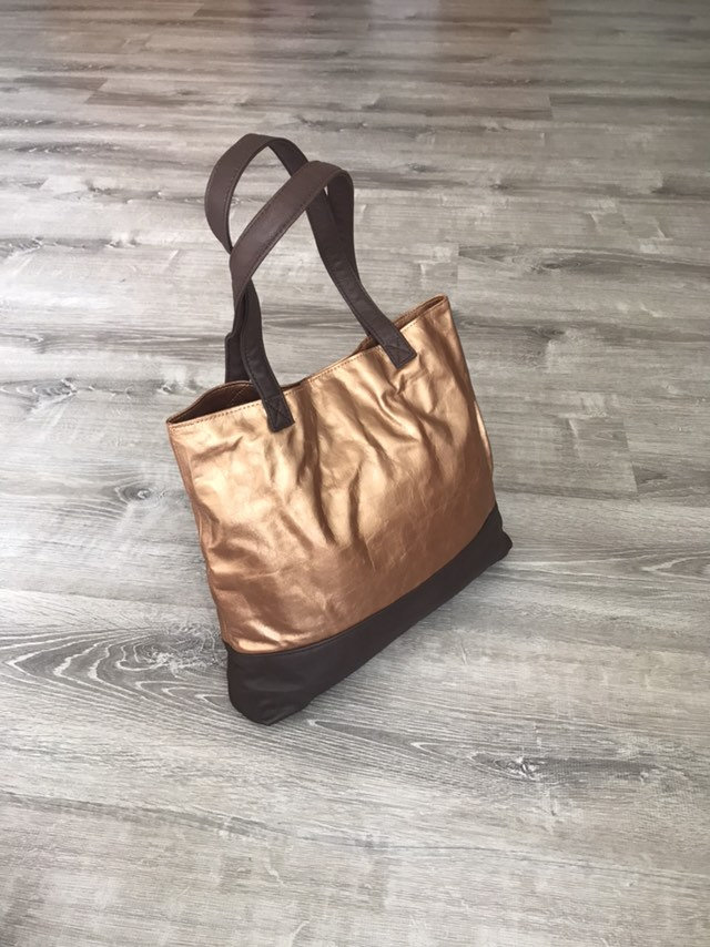 Original Leather Bag Slouchy Leather Tote Bag Brown Shoulder | Etsy