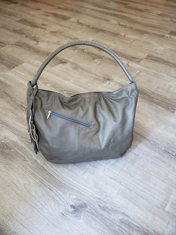 gray hobo purse