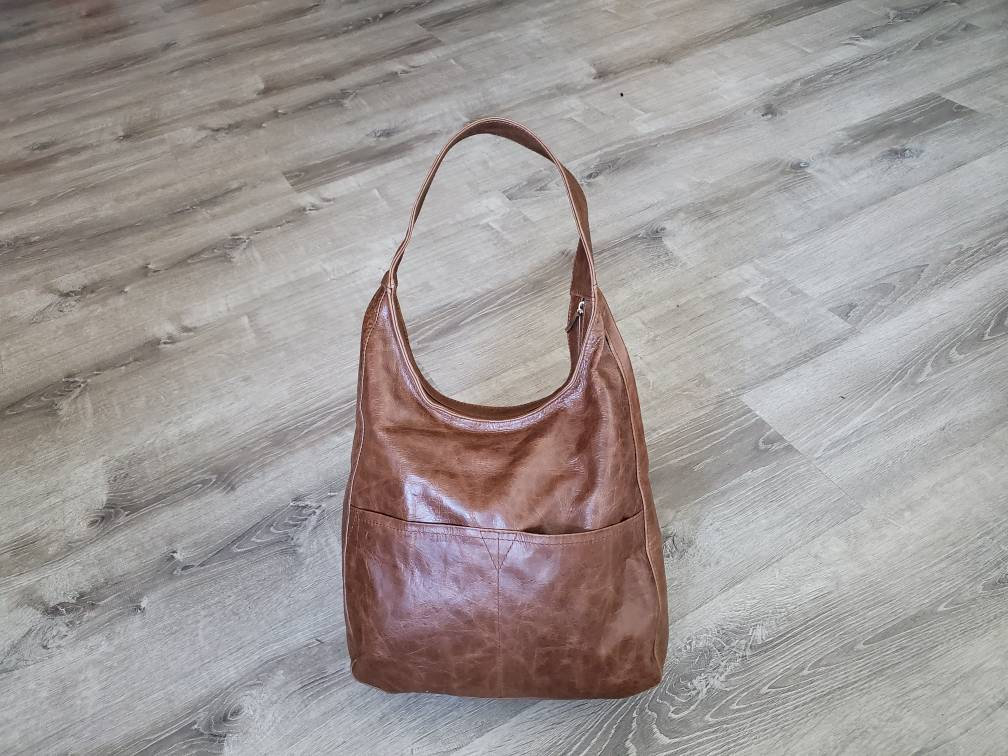 rustic leather purse