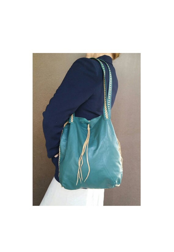 green leather handbags