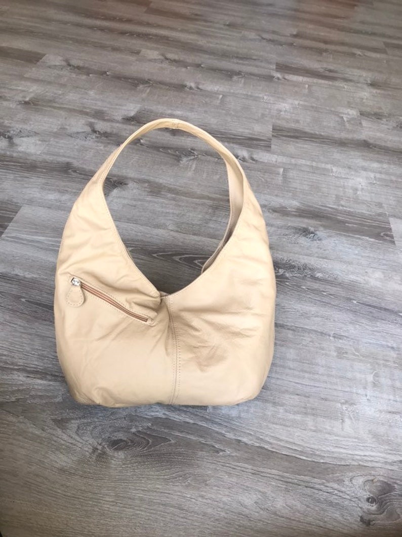 Camel Leather Hobo Bag Women Leather Handbags Handmade Etsy