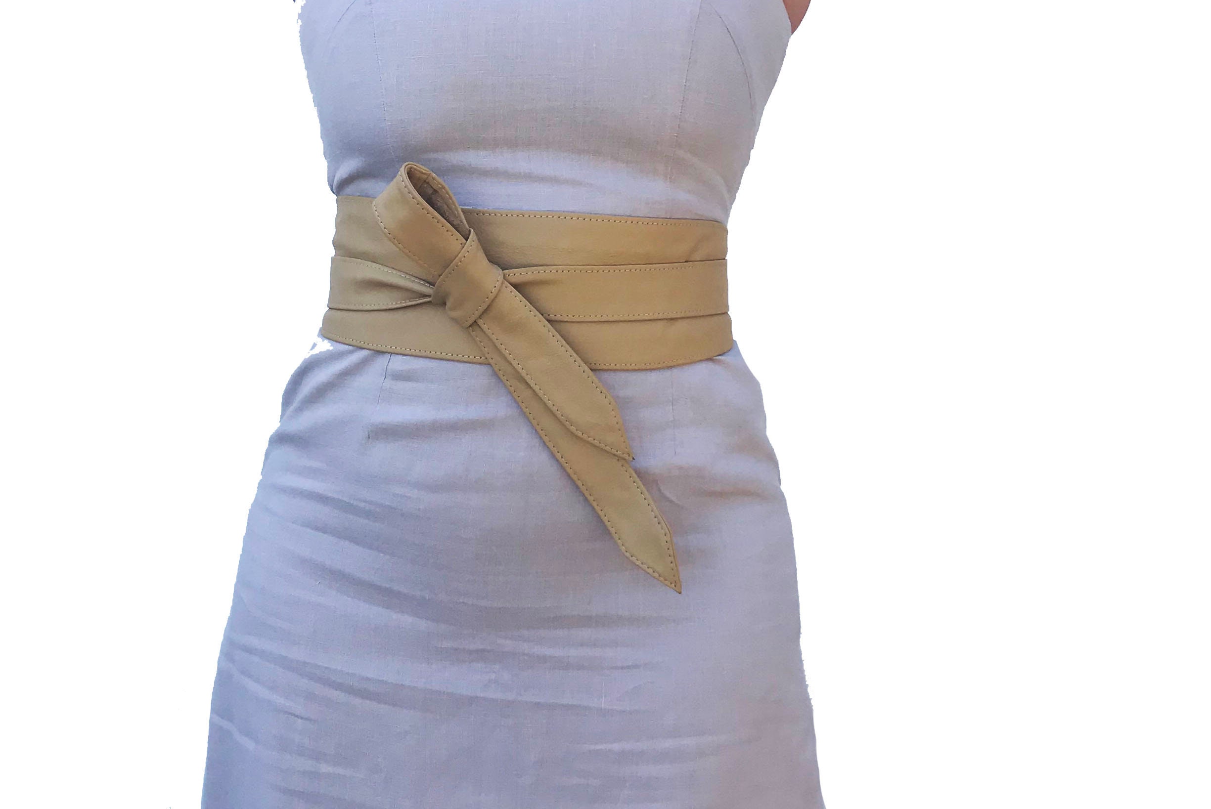 Fgalazebags Women's Wide Wrap Leather Belt