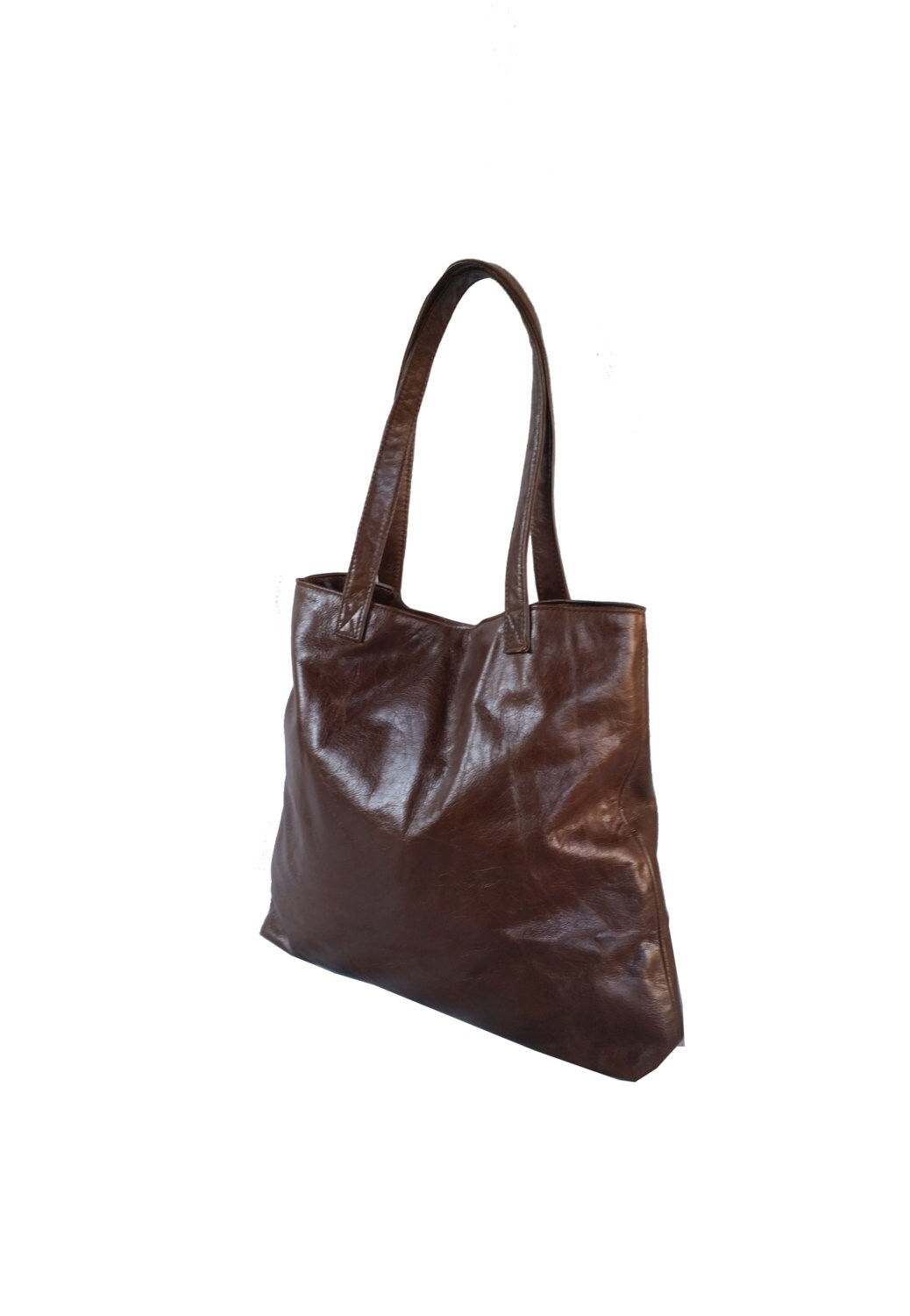 Brown Leather Bag Handmade Tote Handbags Classic Women - Etsy