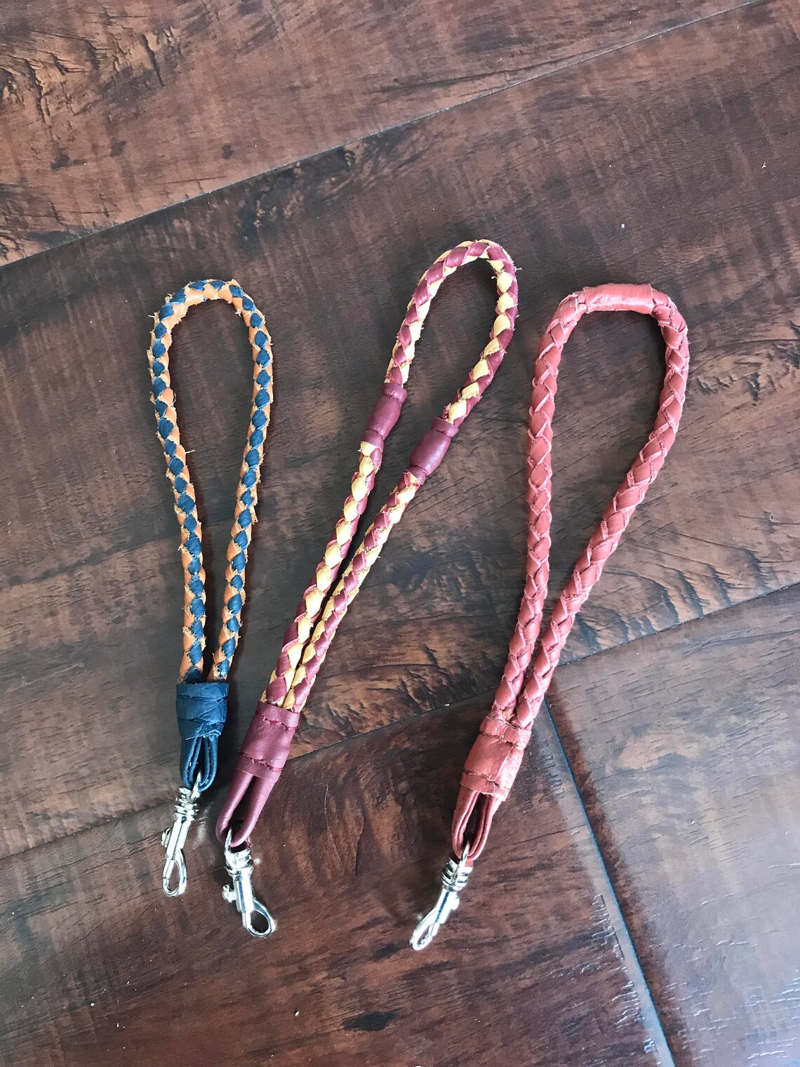 Leather Keychain Leather Wrist Strap Key Chain Leather Etsy