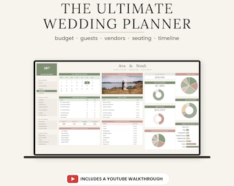 Wedding Planner Spreadsheet Excel Google Sheets Wedding Budget Tracker Guest List Seating Chart Vendor Comparison Wedding Timeline Checklist