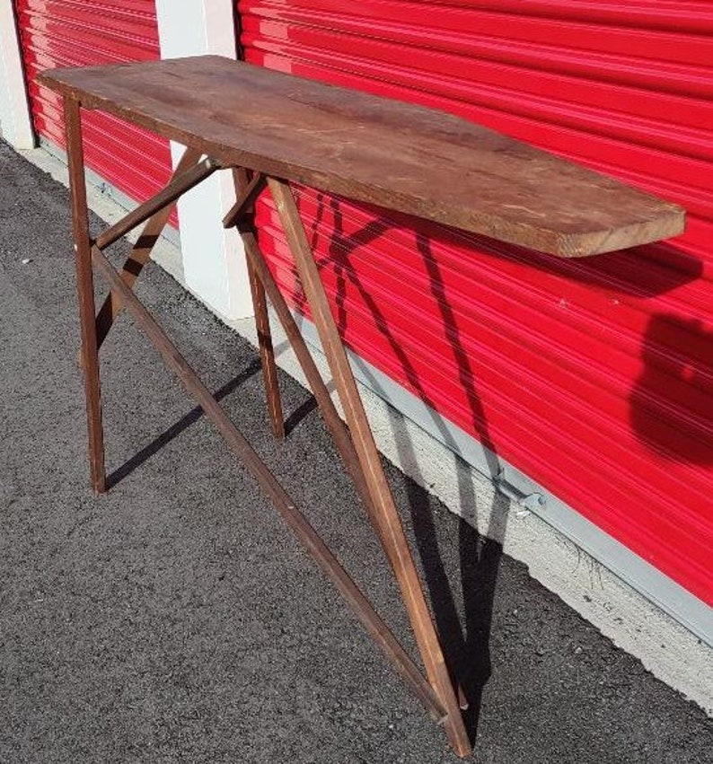 Antique/vintage Ironing Board, Wood With Wood Base FREE SHIPPING Etsy