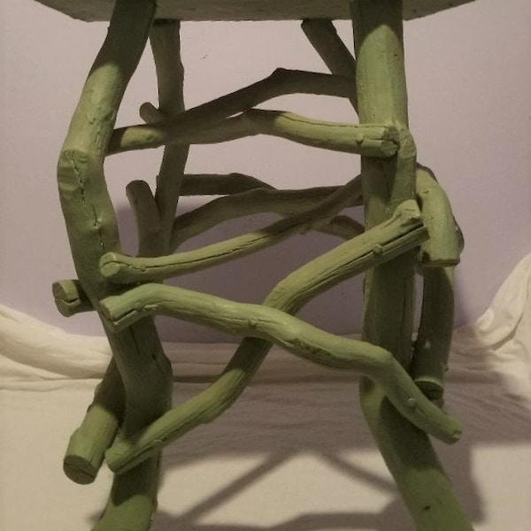 Vintage Twig/Primitive Plant Stand/Fern Stand/Small Table - FREE SHIPPING